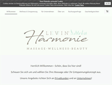Tablet Screenshot of harmonie-wellnessmassage.com